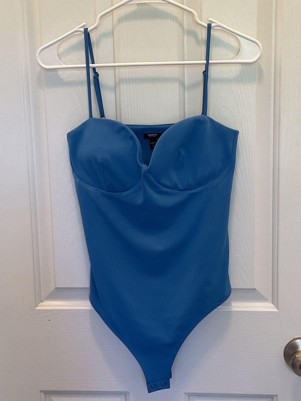 Express Body Contour Bustier Thong Bodysuit